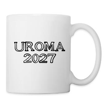 Uroma 2027 Schriftzug handgezeichnet - Tasse - Weiß - Rechts