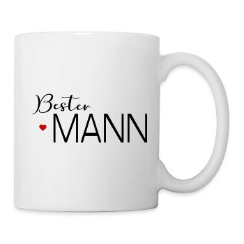 Bester Mann, Auszeichnung - Tasse - Weiß - Rechts
