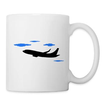 flugzeug2 - Tasse - Weiß - Rechts