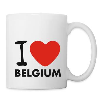 I LOVE BELGIUM - Mug blanc - blanc - Droite