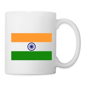 indien, Fahne, Flagge, india - Tasse - Weiß - Rechts