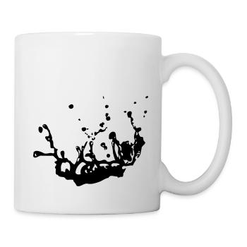 Wassertropfen - Tasse - Weiß - Rechts