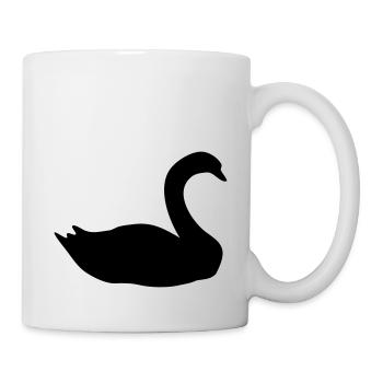 Schwan - Tasse - Weiß - Rechts