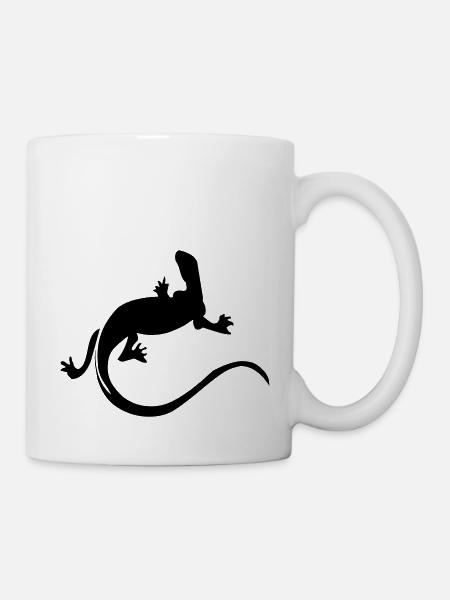 echse - Tasse - Weiß