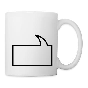 Sprechblase - Tasse - Weiß - Rechts