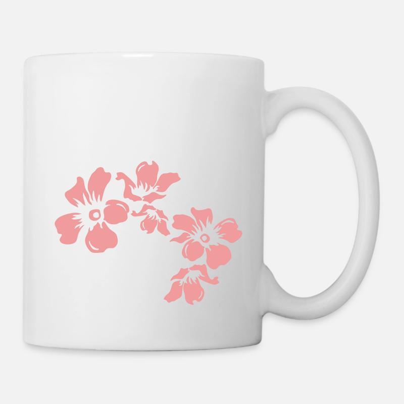flowers - Tasse - Weiß