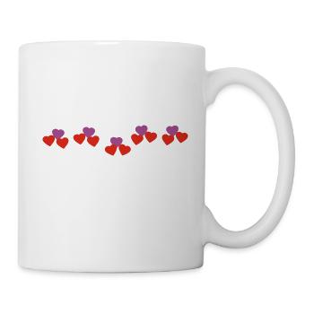 herzen - Tasse - Weiß - Rechts