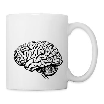 Gehirn - Tasse - Weiß - Rechts