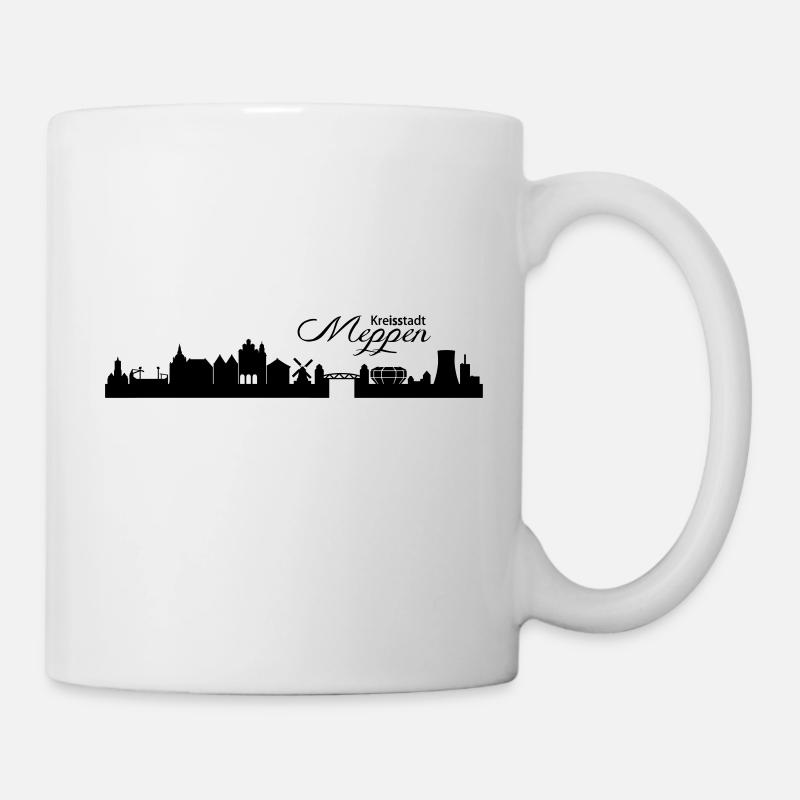 Meppener Skyline - Tasse - Weiß