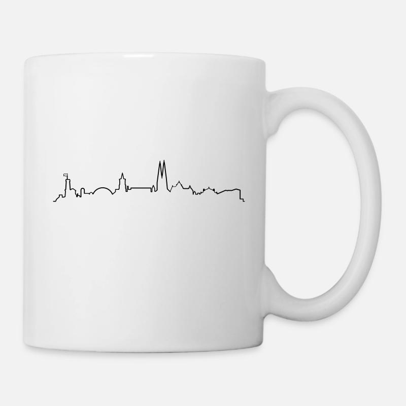 Skyline Bielefeld Linie - Tasse - Weiß