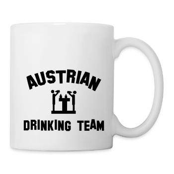 austrian drinking team - Mug blanc - blanc - Droite