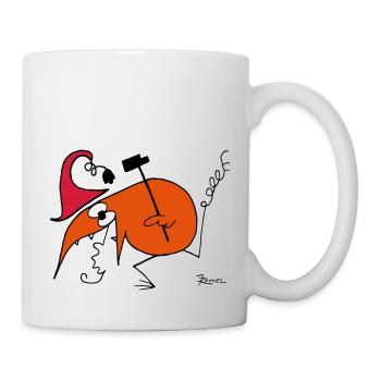 Le Shadok fou - Mug blanc - blanc - Droite