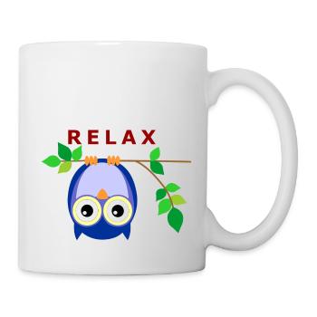 Eule - Relax - Tasse - Weiß - Rechts