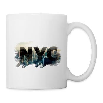 nyc New York City - Stadt - Tasse - Weiß - Rechts