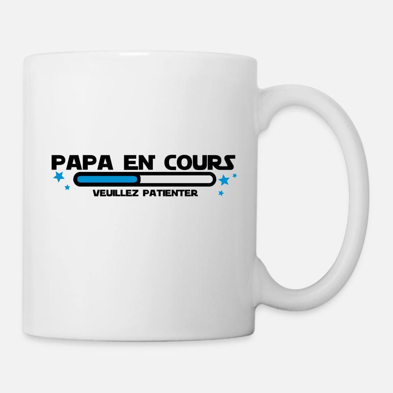 PAPA EN COURS - Mug blanc - blanc