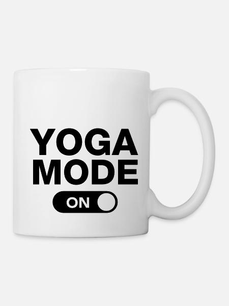 Yoga Mode (On) - Tasse - Weiß