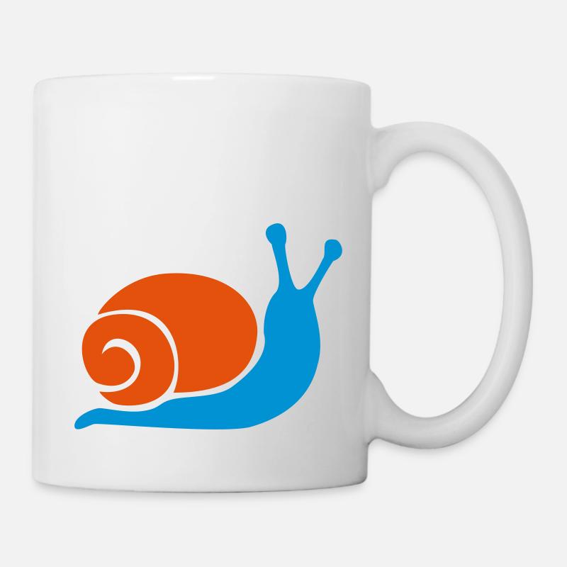 Schnecke - Tasse - Weiß
