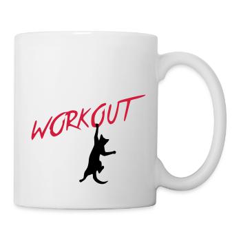 workout - Tasse - Weiß - Rechts