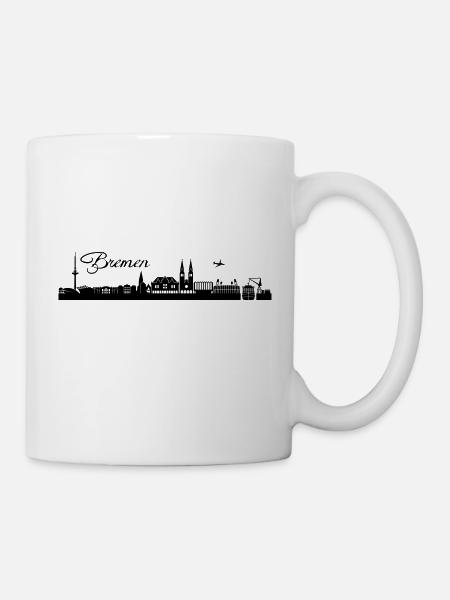 Bremer Skyline - Tasse - Weiß