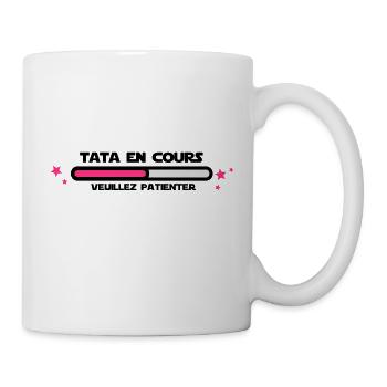 TATA EN COURS - Mug blanc - blanc - Droite