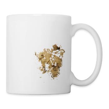 Wahnsinn, ch hab die 2 schönsten Hunde - Tasse - Weiß - Rechts