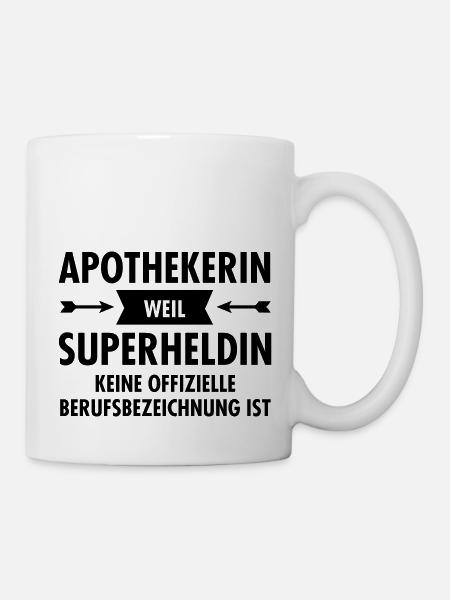 Apothekerin - Superheldin - Tasse - Weiß