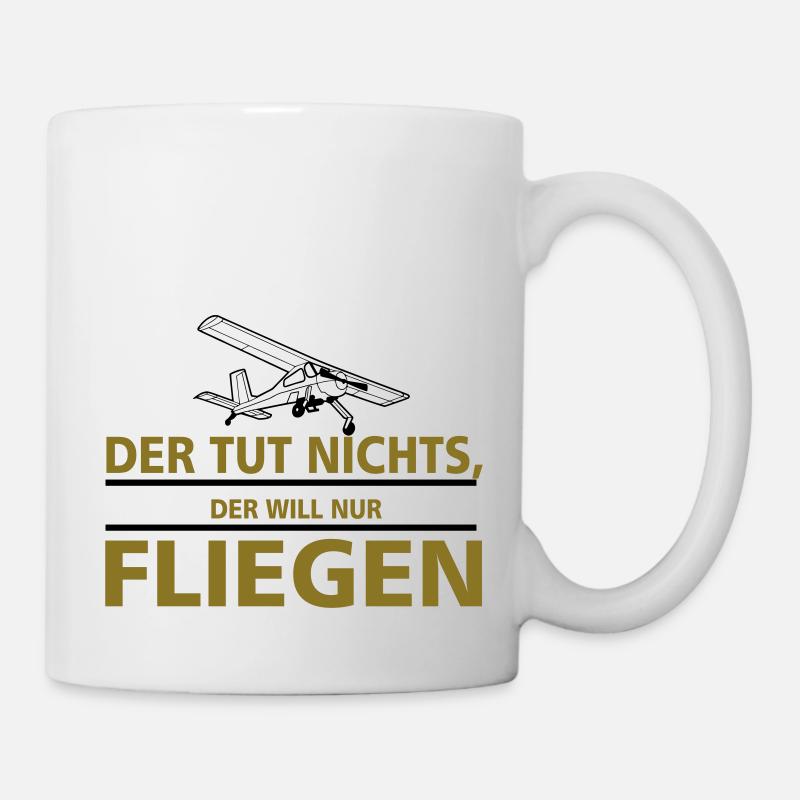 nurfliegen_wilga - Tasse - Weiß
