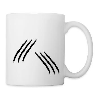 Scratch Cats Monster Attack Wound Flesh Wound - Mug - white - Right