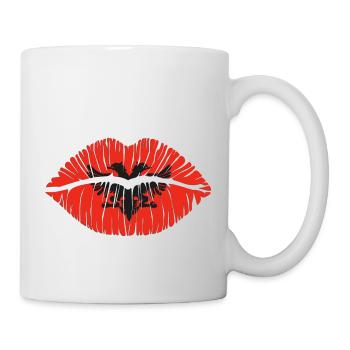 Kuss Albanien - Tasse - Weiß - Rechts