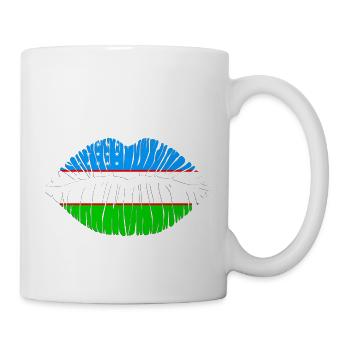 Kuss Usbekistan - Tasse - Weiß - Rechts