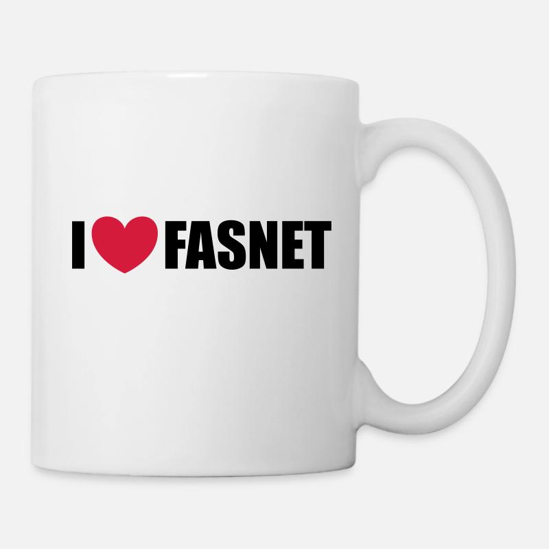 I love Fasnet - Tasse - Weiß