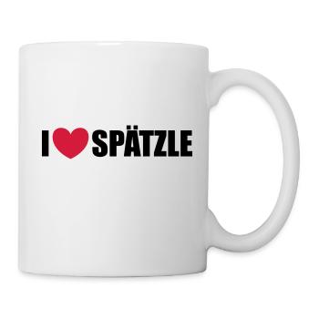 Spätzle - Tasse - Weiß - Rechts
