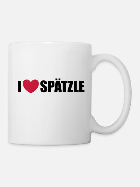 Spätzle - Tasse - Weiß