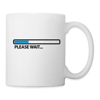 please_wait_2c - Mug blanc - blanc - Droite