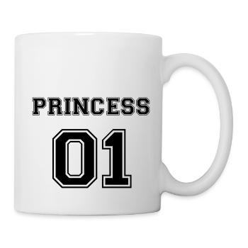 Princess 01 Tochter Familie Kind Baby Geschenk - Tasse - Weiß - Rechts