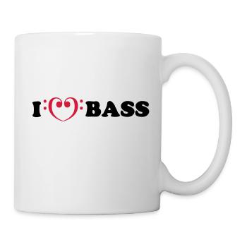 I love bass - Mug blanc - blanc - Droite