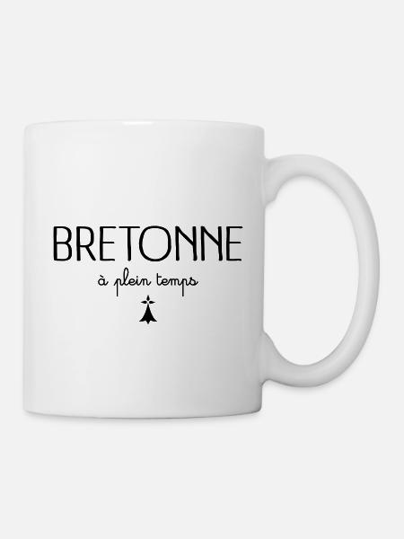 Bretonne à Plein Temps - Mug blanc - blanc