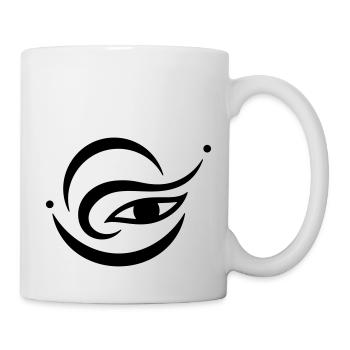 Œil-Harmonie 2 (monochrome) - Mug blanc - blanc - Droite