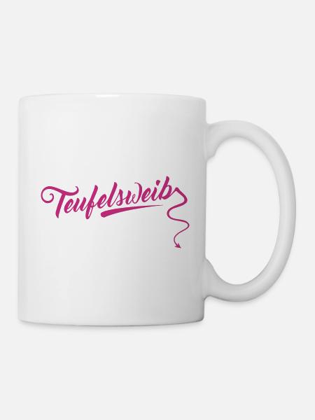 Teufelsweib - Tasse - Weiß