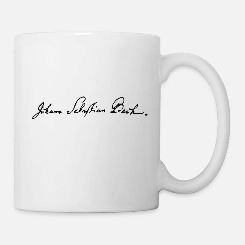 Johann Sebastian Bach Signature - Mug blanc - blanc