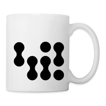 42 (weißer Text) EPS - Tasse - Weiß - Rechts