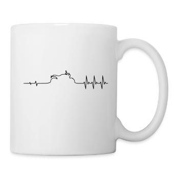 Puls Roadster Caferacer Retro - Tasse - Weiß - Rechts