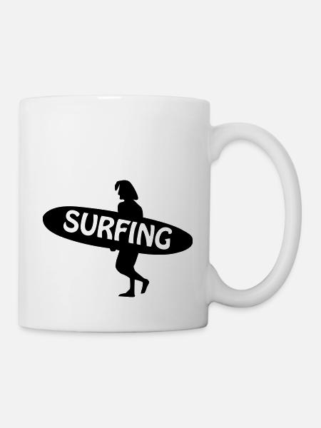Surfen - Surfer - Tasse - Weiß