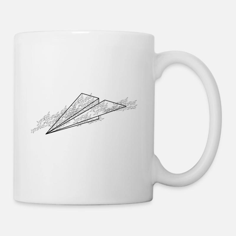 Airplane cloud - Mug - white
