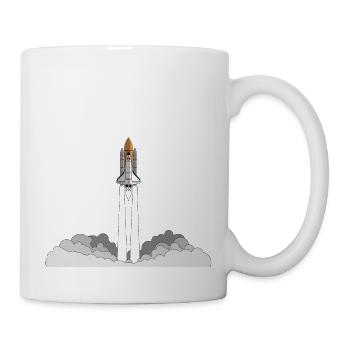 Space Shuttle Launch - Tasse - Weiß - Rechts