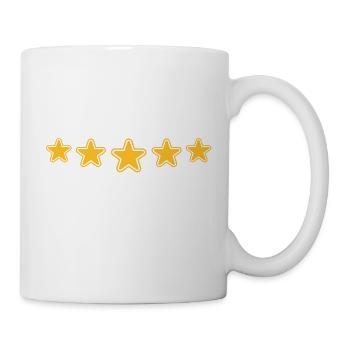 outline_stars_pattern_1c - Mug blanc - blanc - Droite