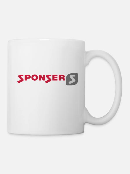 Sponser Logo klein - Tasse - Weiß