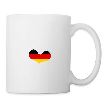 I love Germany - heart hands - Mug - white - Right