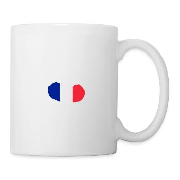 I love France - heart hands - Mug - white - Right