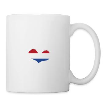 J’ai le cœur amour - Hollande - mains - Mug blanc - blanc - Droite